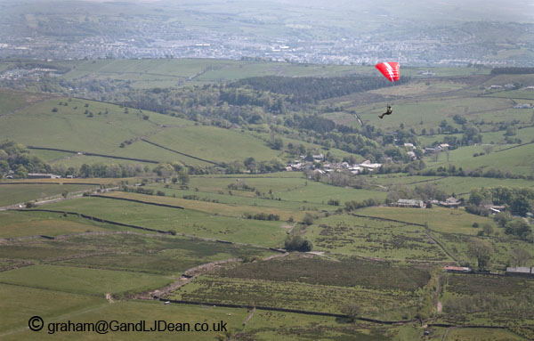 Paragliding from Pendle