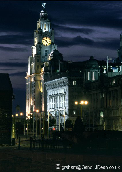 Liver Building at Night