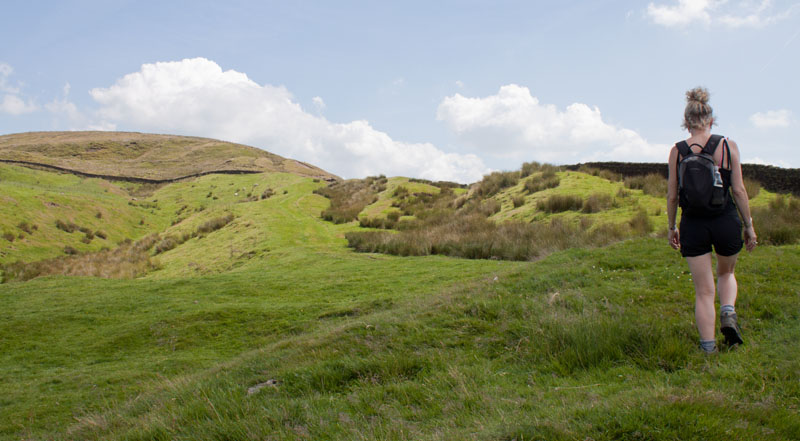 between Mellor Knoll and Totridge