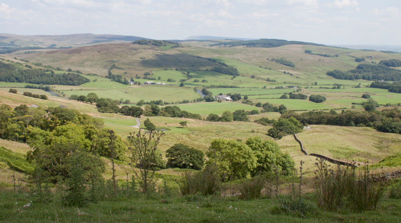 view east across Hodder valley