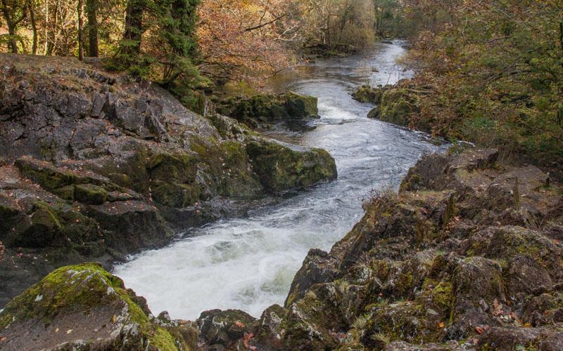 the River Brathay below Skelwith Force