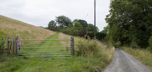 junction of paths near Barkersfield