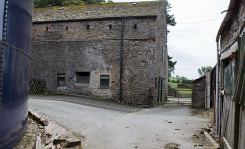 farm buildings at Little Mearley Hall