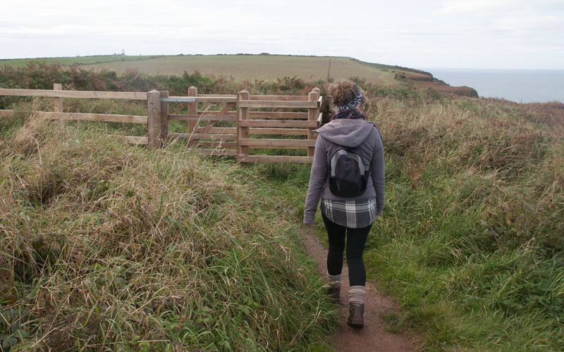 the coastal path, north of St Bees lighthouse