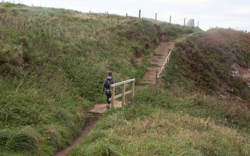 the coastal path, north of St Bees lighthouse