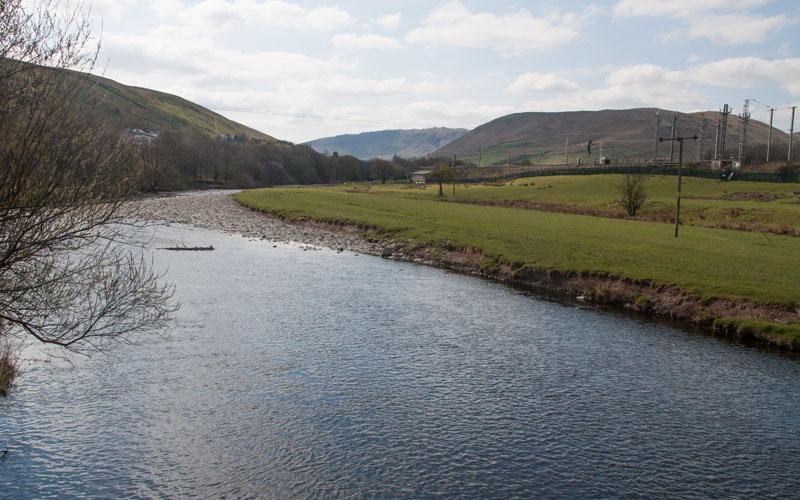 looking south down the River Lune