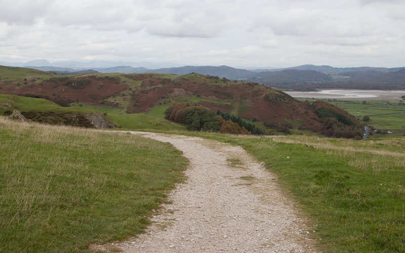 path leading down Hoad Hill