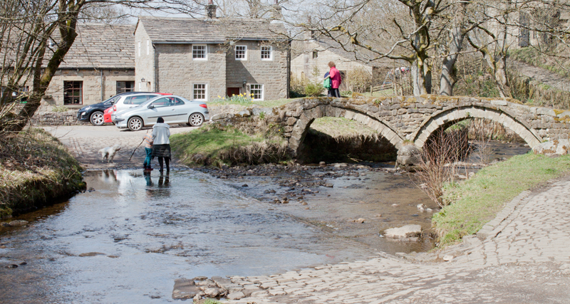 Wycoller, ford and packhorse bridge
