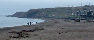 the beach at Spittal, looking south