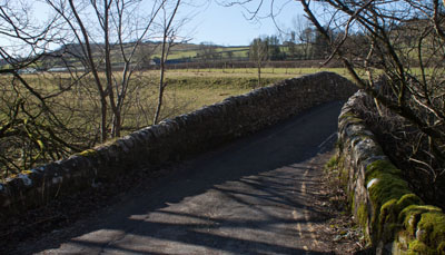 17th century packorse bridge over the Ribble at Stainforth