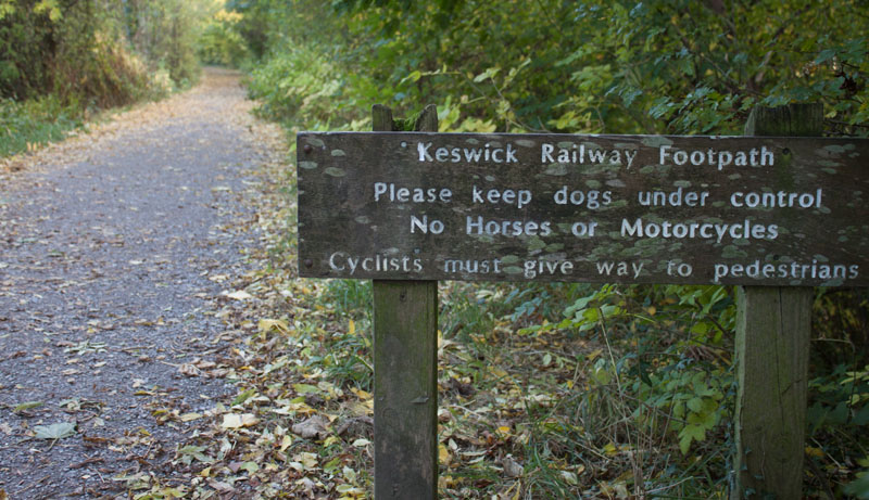 Keswick railway Footpath