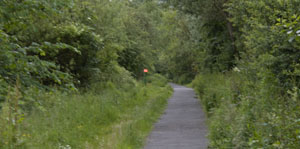 cycle path along disused railway track, Haslingden