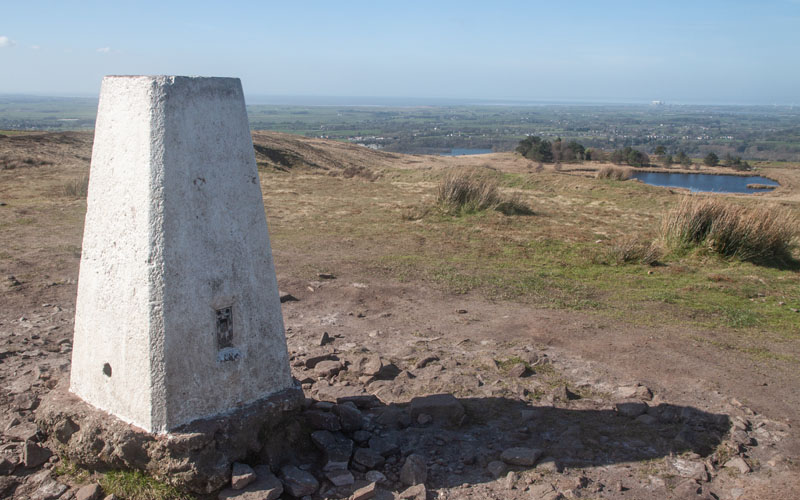 trig point at top of Nicky Nook