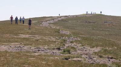 Near the summit of Pendle's Big End