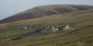 Loooking back to Wellsprings Inn and dry ski run