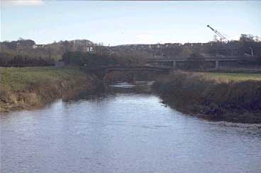 [photograph of confluence of Rivers Darwen and Ribble, Preston, Lancashire]